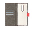 BAOHU Booktype Telefoonhoesjes - Bookcase Hoesje - Wallet Case -  Geschikt voor OnePlus 8 - Rood