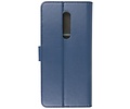 BAOHU Booktype Telefoonhoesjes - Bookcase Hoesje - Wallet Case -  Geschikt voor OnePlus 8 - Navy