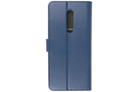 BAOHU Booktype Telefoonhoesjes - Bookcase Hoesje - Wallet Case -  Geschikt voor OnePlus 8 - Navy