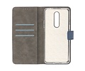 BAOHU Booktype Telefoonhoesjes - Bookcase Hoesje - Wallet Case -  Geschikt voor OnePlus 8 - Navy