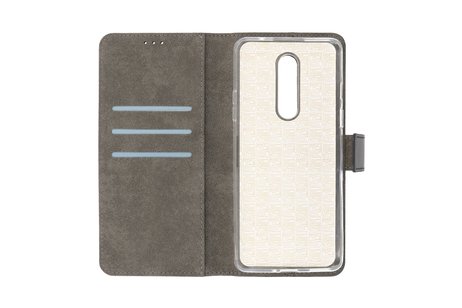 Booktype Telefoonhoesjes - Bookcase Hoesje - Wallet Case -  Geschikt voor OnePlus 8 Z - wart