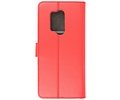 BAOHU Booktype Telefoonhoesjes - Bookcase Hoesje - Wallet Case -  Geschikt voor OnePlus 8 Pro - Rood