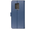 BAOHU Booktype Telefoonhoesjes - Bookcase Hoesje - Wallet Case -  Geschikt voor OnePlus 8 Pro - Navy