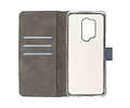 BAOHU Booktype Telefoonhoesjes - Bookcase Hoesje - Wallet Case -  Geschikt voor OnePlus 8 Pro - Navy
