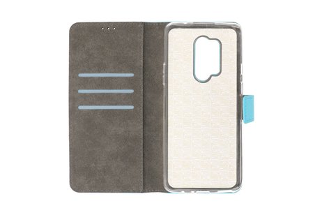 Booktype Telefoonhoesjes - Bookcase Hoesje - Wallet Case -  Geschikt voor OnePlus 8 Pro - Blauw