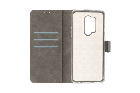 BAOHU Booktype Telefoonhoesjes - Bookcase Hoesje - Wallet Case -  Geschikt voor OnePlus 8 Pro - Zwart