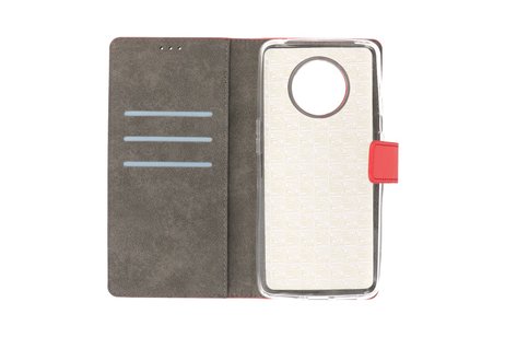 Booktype Telefoonhoesjes - Bookcase Hoesje - Wallet Case -  Geschikt voor OnePlus 7T - Rood