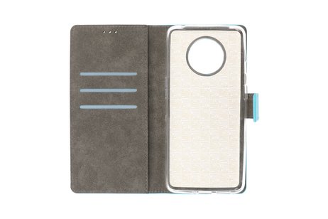 BAOHU Booktype Telefoonhoesjes - Bookcase Hoesje - Wallet Case -  Geschikt voor OnePlus 7T - Blauw