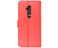 BAOHU Booktype Telefoonhoesjes - Bookcase Hoesje - Wallet Case -  Geschikt voor OnePlus 7T Pro - Rood