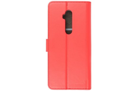 BAOHU Booktype Telefoonhoesjes - Bookcase Hoesje - Wallet Case -  Geschikt voor OnePlus 7T Pro - Rood