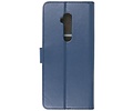 BAOHU Booktype Telefoonhoesjes - Bookcase Hoesje - Wallet Case -  Geschikt voor OnePlus 7T Pro - Navy