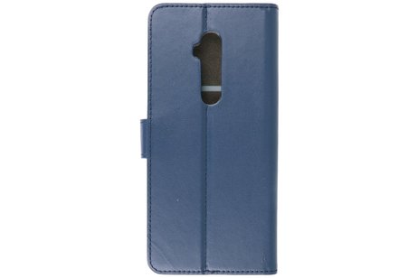BAOHU Booktype Telefoonhoesjes - Bookcase Hoesje - Wallet Case -  Geschikt voor OnePlus 7T Pro - Navy