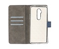 BAOHU Booktype Telefoonhoesjes - Bookcase Hoesje - Wallet Case -  Geschikt voor OnePlus 7T Pro - Navy