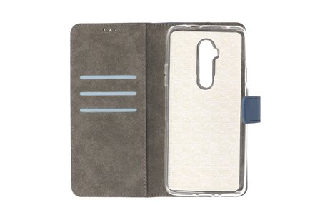 Booktype Telefoonhoesjes - Bookcase Hoesje - Wallet Case -  Geschikt voor OnePlus 7T Pro - Navy