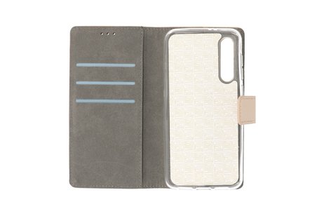 Booktype Telefoonhoesjes - Bookcase Hoesje - Wallet Case -  Geschikt voor Xiaomi Mi 9 - Goud