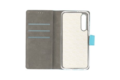 BAOHU Booktype Telefoonhoesjes - Bookcase Hoesje - Wallet Case -  Geschikt voor Xiaomi Mi 9 - Blauw