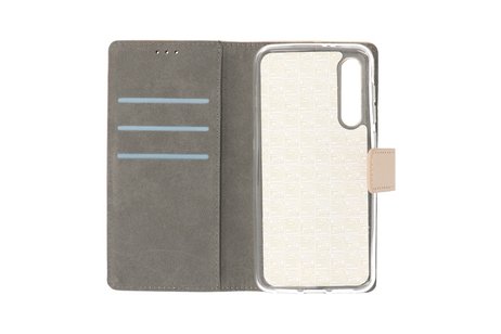 BAOHU Booktype Telefoonhoesjes - Bookcase Hoesje - Wallet Case -  Geschikt voor Xiaomi Mi 9 SE - Goud
