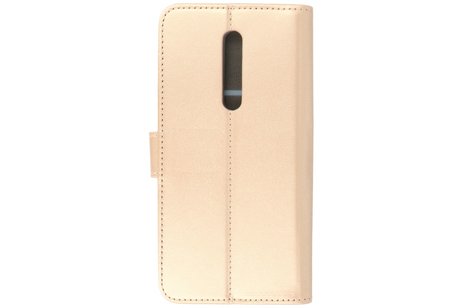 Booktype Telefoonhoesjes - Bookcase Hoesje - Wallet Case -  Geschikt voor Xiaomi Mi 9T - Goud