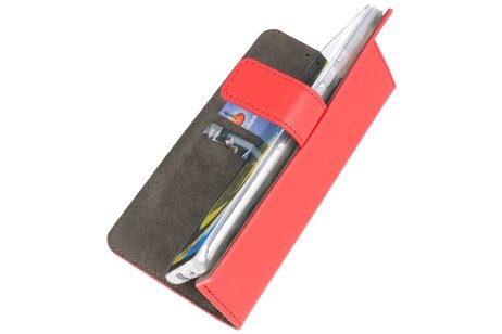 Booktype Telefoonhoesjes - Bookcase Hoesje - Wallet Case -  Geschikt voor Oppo Find X2 Neo - Rood