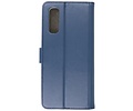 BAOHU Booktype Telefoonhoesjes - Bookcase Hoesje - Wallet Case -  Geschikt voor Oppo Find X2 Neo - Navy