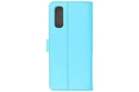 Booktype Telefoonhoesjes - Bookcase Hoesje - Wallet Case -  Geschikt voor Oppo Find X2 Neo - Blauw