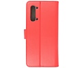 Booktype Telefoonhoesjes - Bookcase Hoesje - Wallet Case -  Geschikt voor Oppo Find X2 Lite - Rood