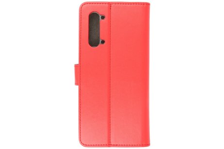 Booktype Telefoonhoesjes - Bookcase Hoesje - Wallet Case -  Geschikt voor Oppo Find X2 Lite - Rood