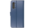 Booktype Telefoonhoesjes - Bookcase Hoesje - Wallet Case -  Geschikt voor Oppo Find X2 Lite - Navy