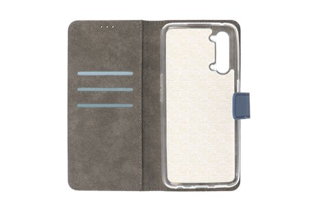 Booktype Telefoonhoesjes - Bookcase Hoesje - Wallet Case -  Geschikt voor Oppo Find X2 Lite - Navy