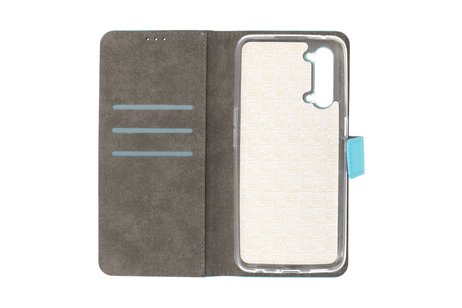 BAOHU Booktype Telefoonhoesjes - Bookcase Hoesje - Wallet Case -  Geschikt voor Oppo Find X2 Lite - Blauw