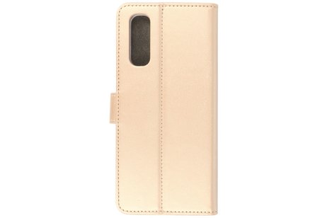 BAOHU Booktype Telefoonhoesjes - Bookcase Hoesje - Wallet Case -  Geschikt voor Oppo Find X2 - Goud
