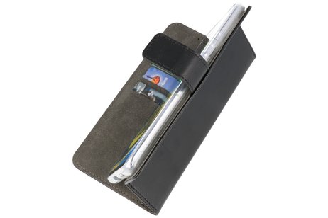 Booktype Telefoonhoesjes - Bookcase Hoesje - Wallet Case -  Geschikt voor Huawei P40 Lite - Zwart