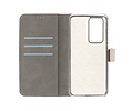 Booktype Telefoonhoesjes - Bookcase Hoesje - Wallet Case -  Geschikt voor Huawei P40 Pro - Goud