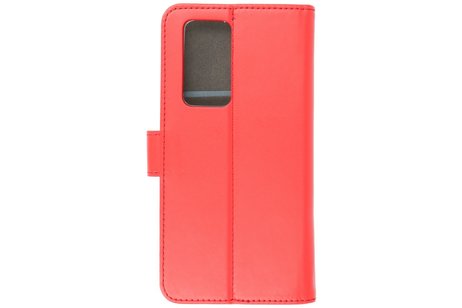 BAOHU Booktype Telefoonhoesjes - Bookcase Hoesje - Wallet Case -  Geschikt voor Huawei P40 Pro - Rood