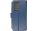 Booktype Telefoonhoesjes - Bookcase Hoesje - Wallet Case -  Geschikt voor Huawei P40 Pro - Navy