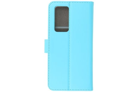 Booktype Telefoonhoesjes - Bookcase Hoesje - Wallet Case -  Geschikt voor Huawei P40 Pro - Blauw