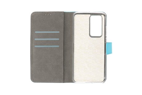 BAOHU Booktype Telefoonhoesjes - Bookcase Hoesje - Wallet Case -  Geschikt voor Huawei P40 Pro - Blauw