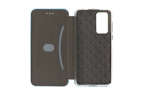 Slim Folio Case - Book Case Telefoonhoesje - Folio Flip Hoesje - Geschikt voor Huawei P40 - Blauw