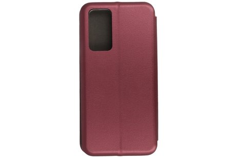 Slim Folio Case - Book Case Telefoonhoesje - Folio Flip Hoesje - Geschikt voor Huawei P40 - Bordeaux Rood