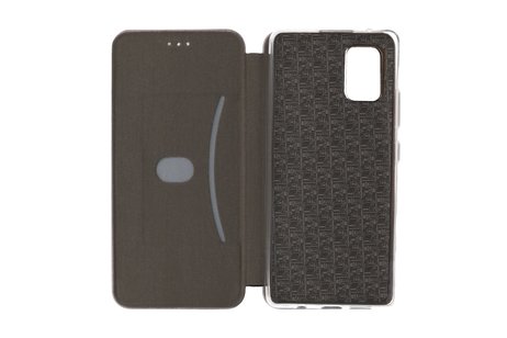 Slim Folio Case - Book Case Telefoonhoesje - Folio Flip Hoesje - Geschikt voor Samsung Galaxy A71 5G - Grijs