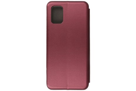 Slim Folio Case - Book Case Telefoonhoesje - Folio Flip Hoesje - Geschikt voor Samsung Galaxy A71 5G - Bordeaux Rood