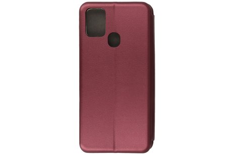 Slim Folio Case - Book Case Telefoonhoesje - Folio Flip Hoesje - Geschikt voor Samsung Galaxy A21s - Bordeaux Rood