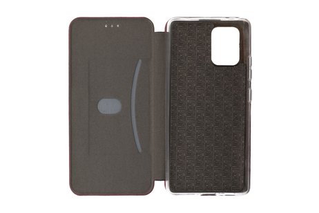 Slim Folio Case - Book Case Telefoonhoesje - Folio Flip Hoesje - Geschikt voor Samsung Galaxy S10 Lite - Bordeaux Rood