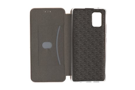 Slim Folio Case - Book Case Telefoonhoesje - Folio Flip Hoesje - Geschikt voor Samsung Galaxy A31 - Goud