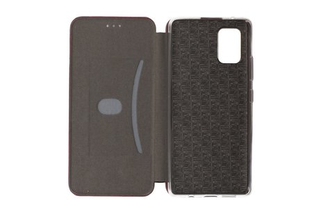 Slim Folio Case - Book Case Telefoonhoesje - Folio Flip Hoesje - Geschikt voor Samsung Galaxy A31 - Bordeaux Rood