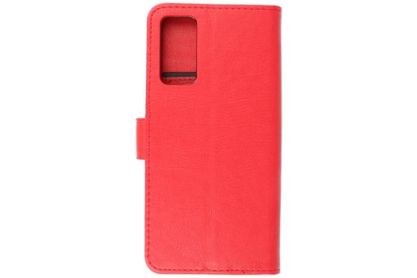 Hoesje Geschikt voor de Samsung Galaxy S20 FE - Kaarthouder Book Case Telefoonhoesje - Rood