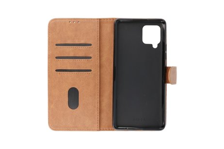 BAOHU Hoesje Geschikt voor Samsung Galaxy A42 5G - Kaarthouder Book Case Telefoonhoesje - Bruin