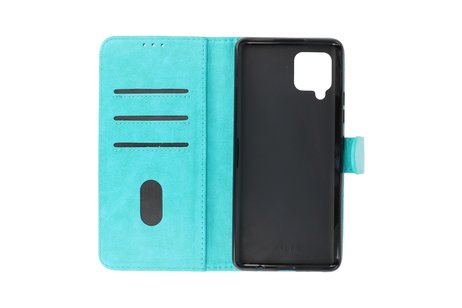 BAOHU Hoesje Geschikt voor Samsung Galaxy A42 5G - Kaarthouder Book Case Telefoonhoesje - Groen