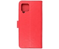 BAOHU Hoesje Geschikt voor Samsung Galaxy A42 5G - Kaarthouder Book Case Telefoonhoesje - Rood