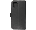 BAOHU Hoesje Geschikt voor Samsung Galaxy A42 5G - Kaarthouder Book Case Telefoonhoesje - Zwart